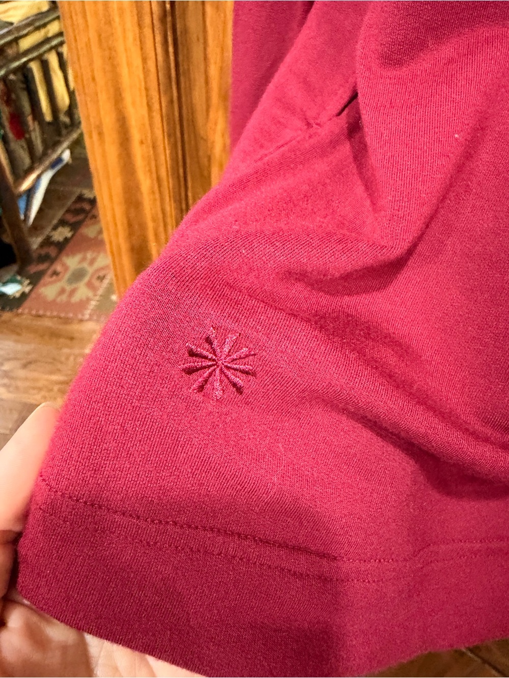 Athleta Draped Open-Front Cardigan in Raspberry - Picture 6 of 7